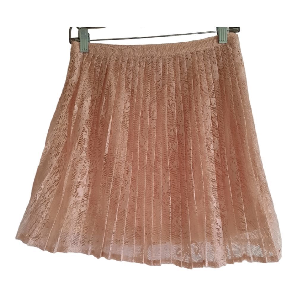 Forever 21 Light Pink Lace Pleated Skirt - Picture 4 of 5